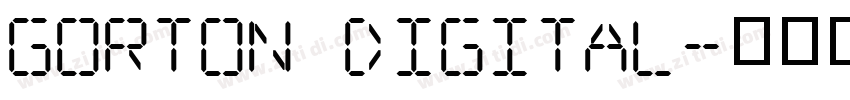 Gorton Digital字体转换